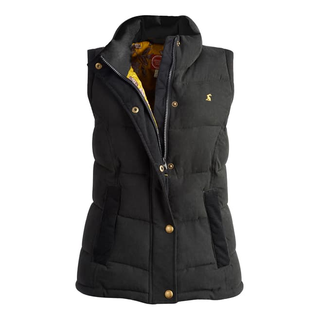 Joules Women's Black Higham Padded Gilet