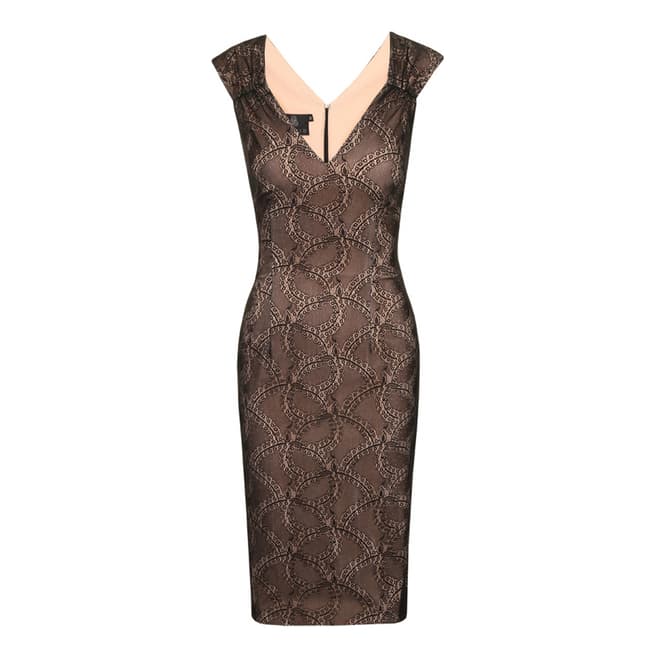 Hybrid Black/Nude Vivienne Vintage Lace Dress 