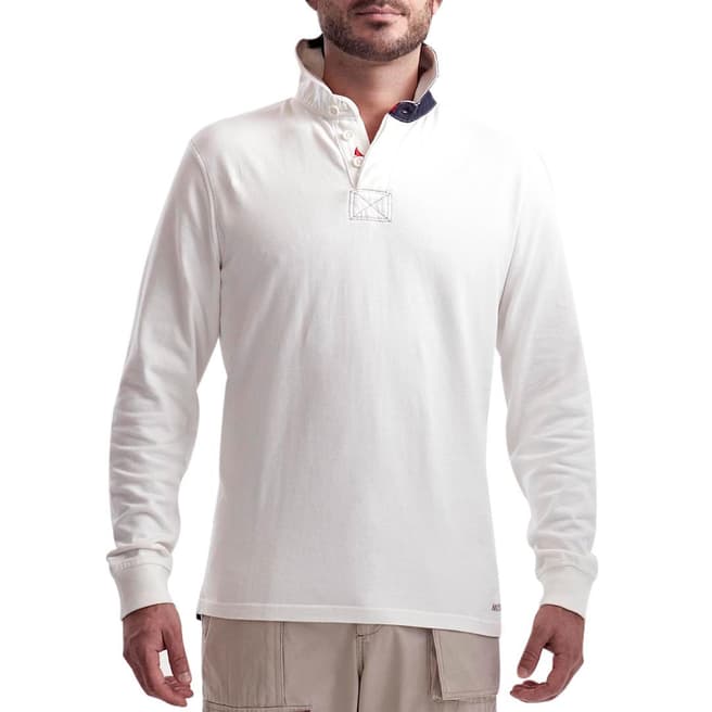 Musto Men's White Classic Cotton Rugby Shirt