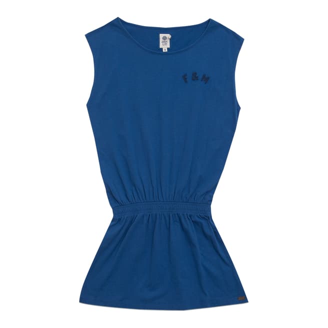 Franklin & Marshall Women's Blue Casual Jersey Dress