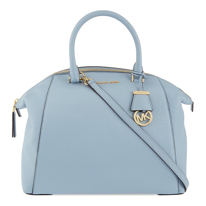 Michael Kors Pale Blue Leather Ripley Handbag