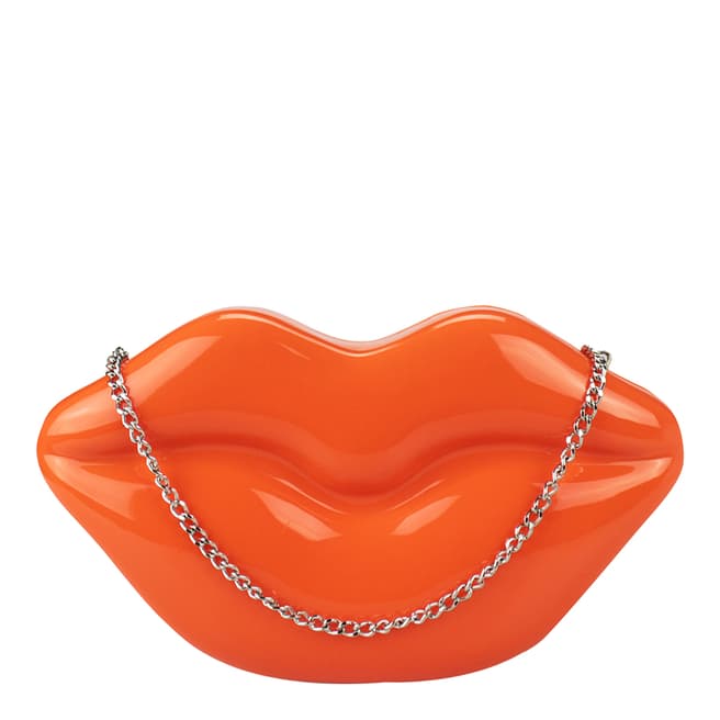 Top Beauty Orange Lips Clutch Bag