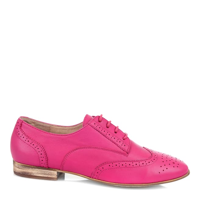 Yull Bright Pink Leather Brighton Brogues
