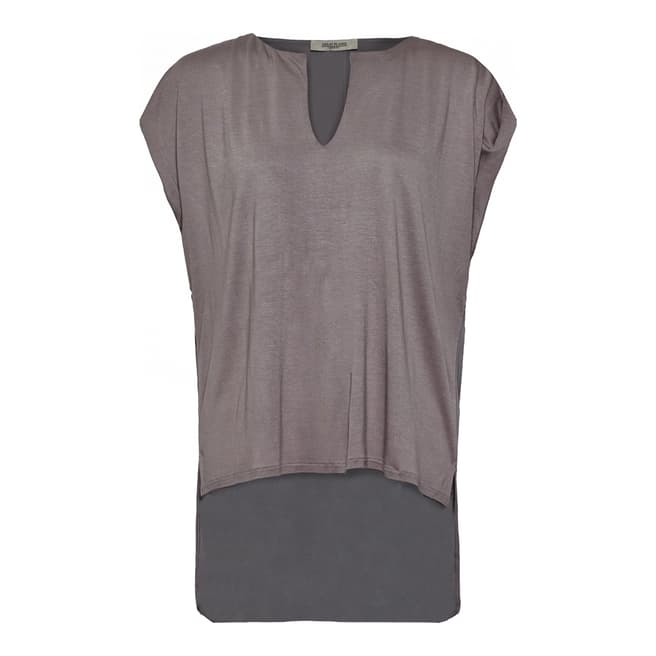 Great Plains Pale Grey Sleeveless T Shirt