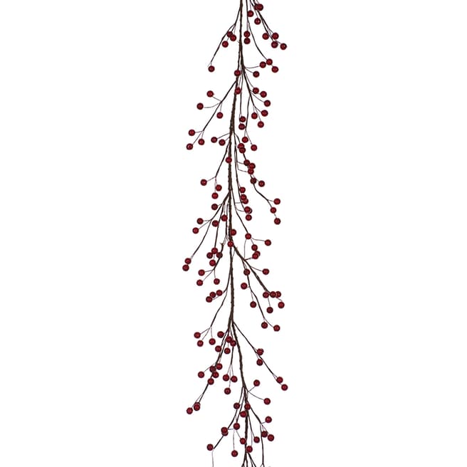 Festive Red Berry Garland Decoration 1.8m 