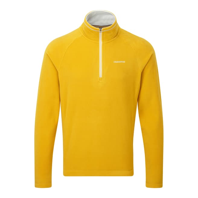 Craghoppers Men's Yellow Selby Half Zip Microfleece