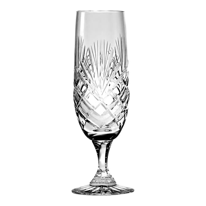Swartons Set of Six Crystal Majestic Champagne Flutes 