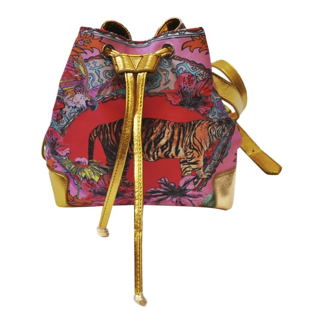 Jessica Russell Flint Multi The Oriental Tiger Mini Sac Bag