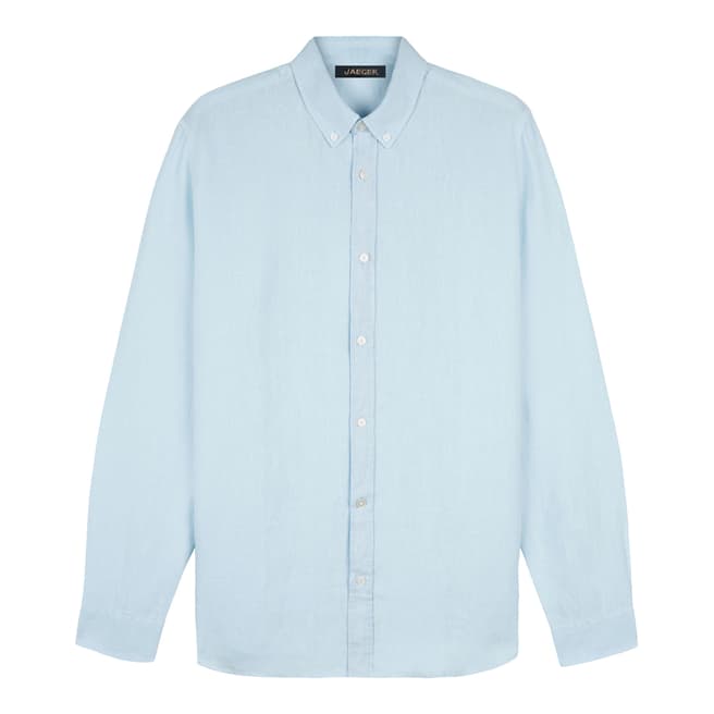 Jaeger Pale Blue Linen Shirt