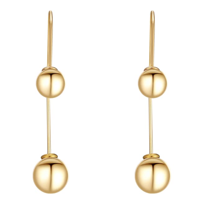 Runway Gold Ball Drop Earrings