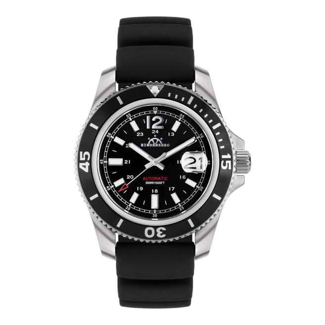 Hindenberg Men's Black Diver Professional Schwarz Watch
