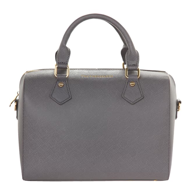 Tru Trussardi Grey Leather Handbag