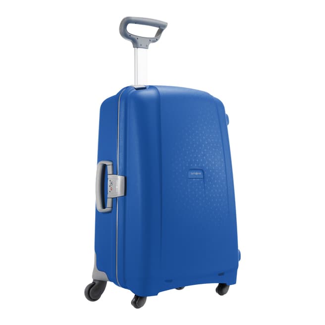 Samsonite Blue Aeris Spinner 4 Wheeled Suitcase 75cm