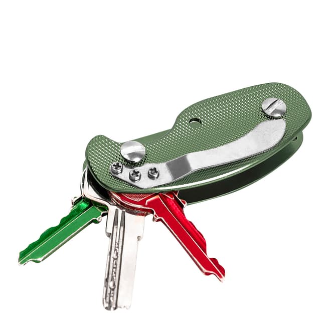 Imperii Electronics Swiss Army Knife Aluminium Key Ring, Green