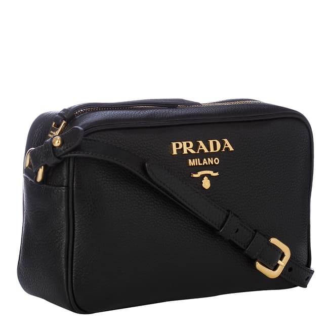 Prada Black Prada Crossbody Leather Bag