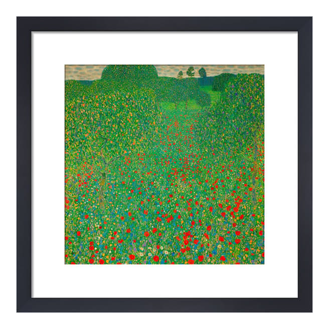 Gustav Klimt A Field of Poppies, 36x36cm