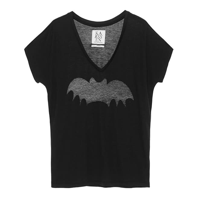 Zoe Karssen Black Bat T-Shirt