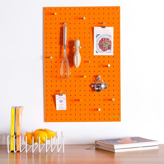 Block Design Orange Pegboard Medium