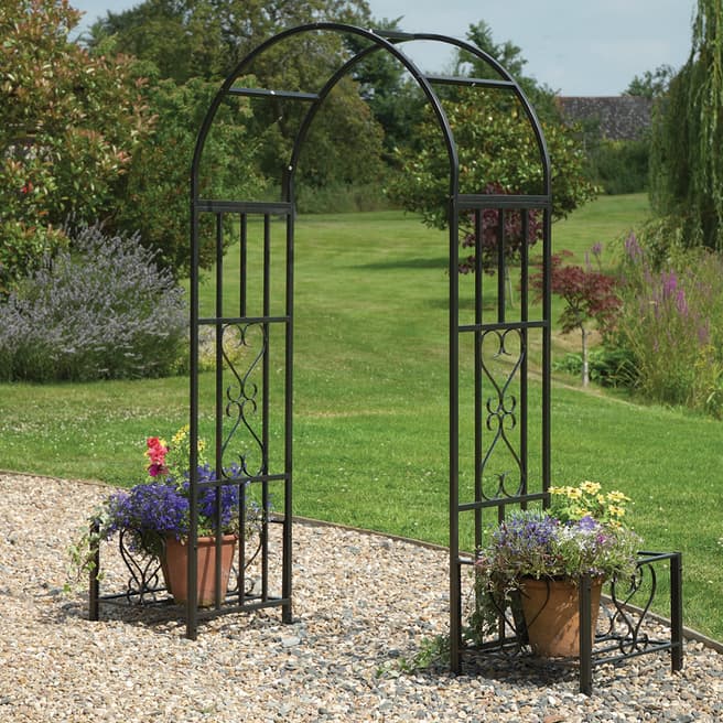 Gablemere Huntingdon Ornamental Arch with Planters