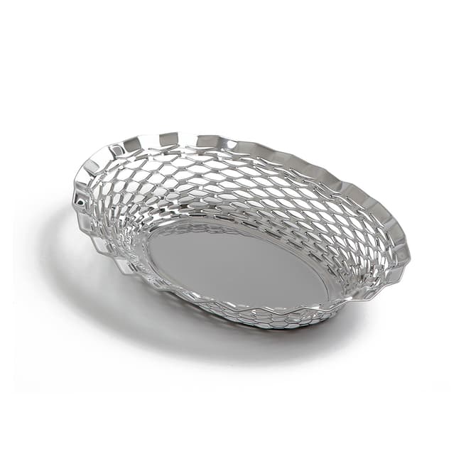 Steel Function Oval Bread Basket, 30 x 24cm