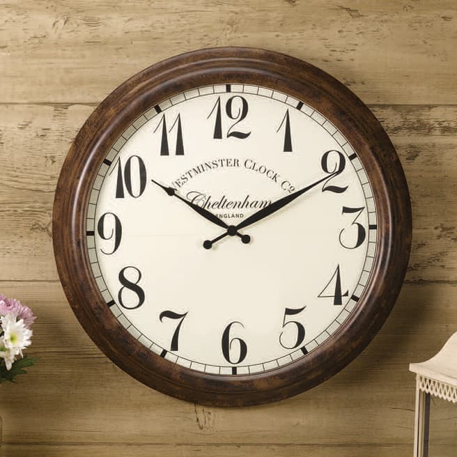 Outside In Cheltenham Wall Clock 60cm