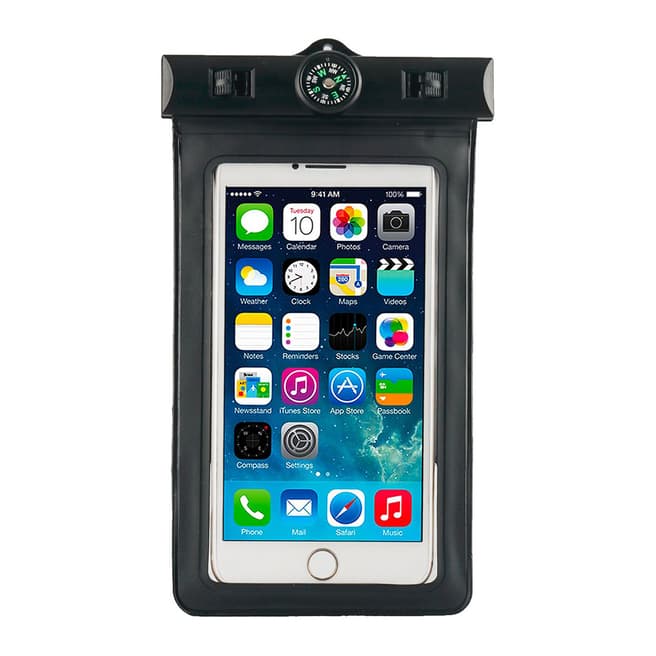 Confetti Waterproof pouch cover iPhone 6+ - Black