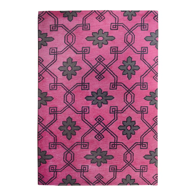 Limited Edition Fuchsia/ Grey Limited Edition Rug, 244x152cm