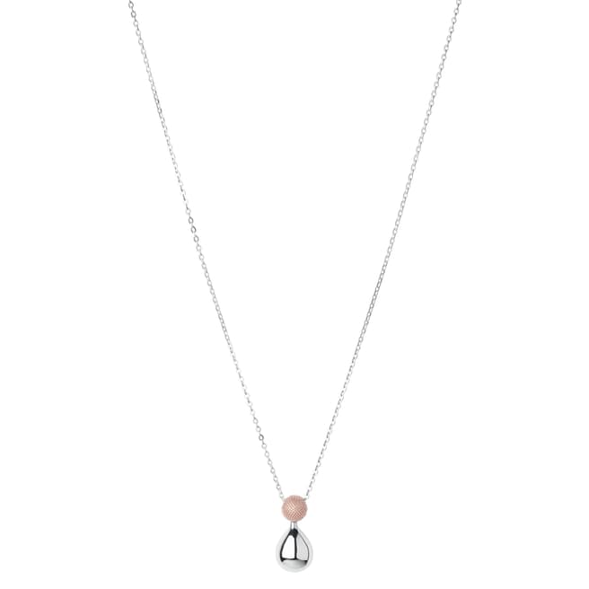 Links of London Silver/Rose Gold Long Masquerade Drop Pendant Necklace