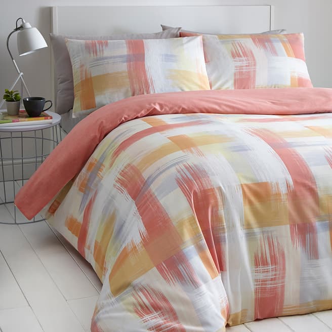 Portfolio Home Studio Double Duvet Cover Set, Coral