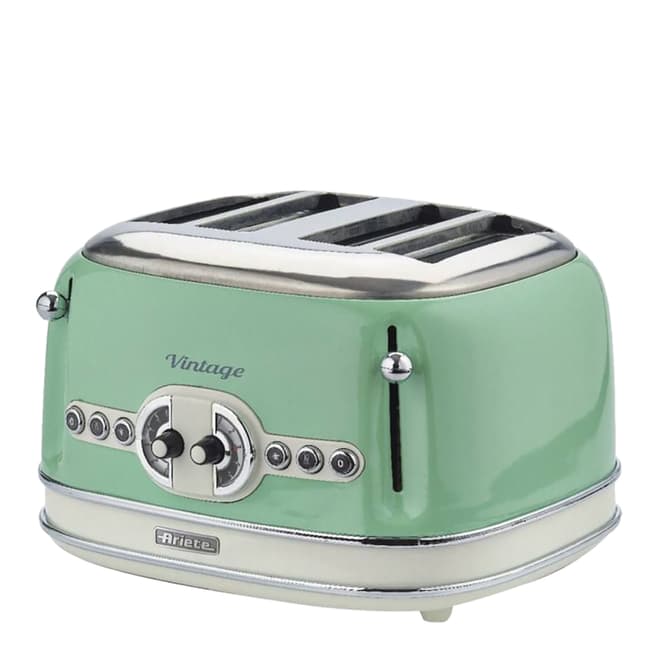 Ariete Vintage 4 Slice Toaster, Green