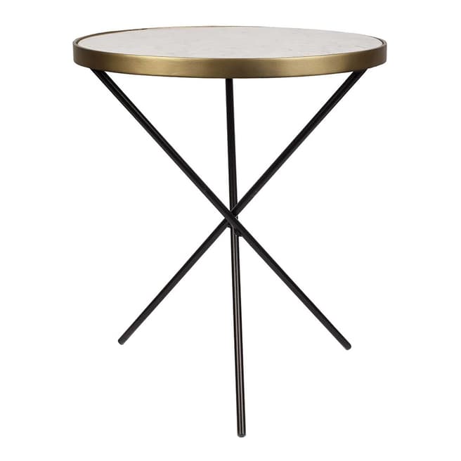 Happy Friday White Bistro Side Table 53cm