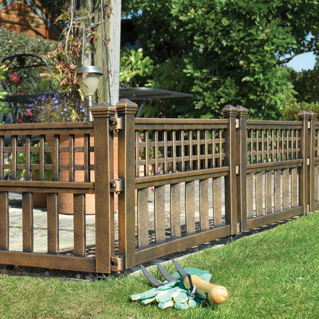 Gablemere Pack of 4 Decorative Garden Fence Panels