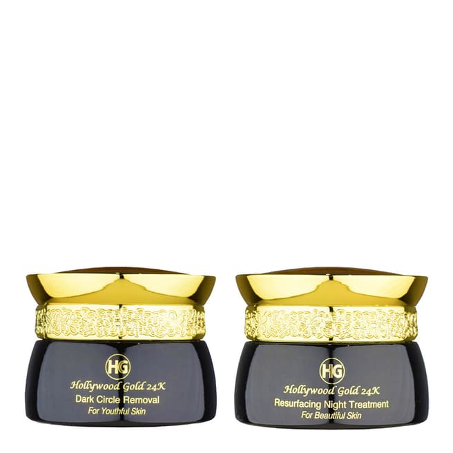 Hollywood Gold 24K Dark Circle Remover & Resurfacing Night Treatment Value Set