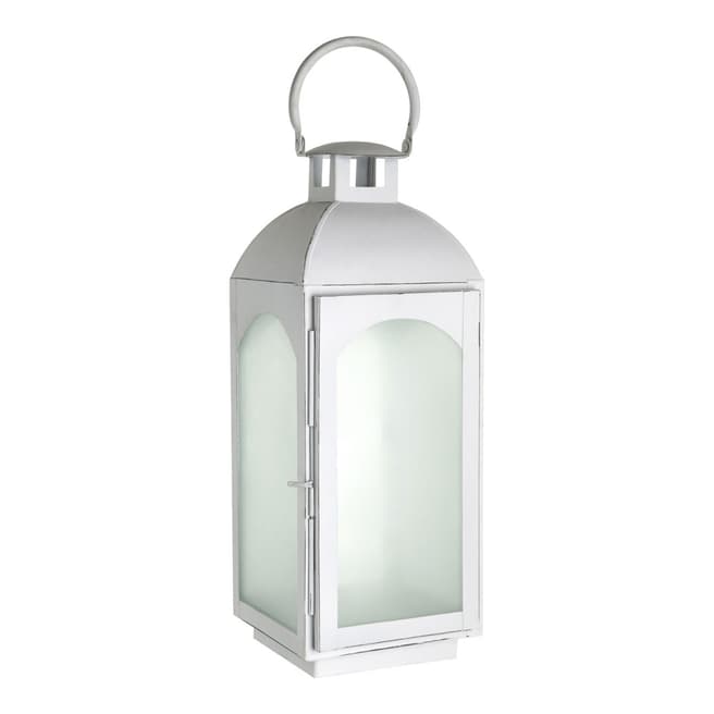 Fifty Five South White Wash Small Complements Lantern