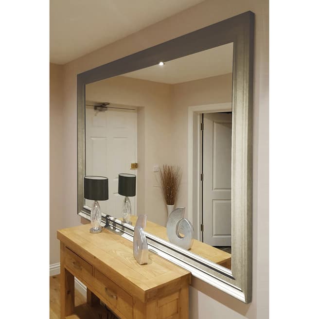 Milton Manor Melbury Silver Extra Large Wall Mirror 206x145cm