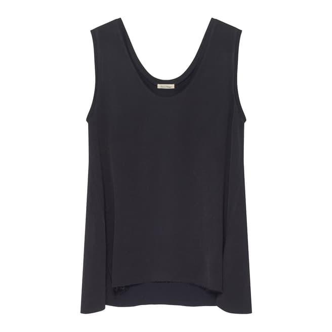 American Vintage Black Sleeveless V- Neck Top