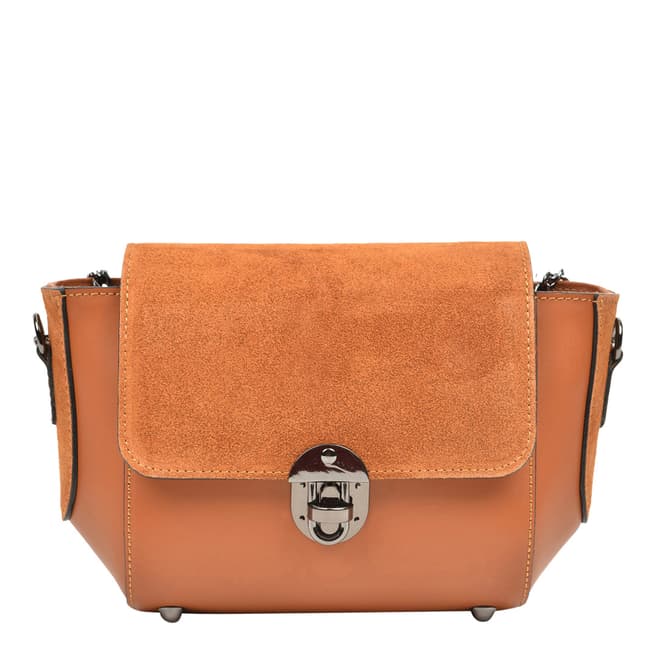 Carla Ferreri Cognac Crossbody Bag