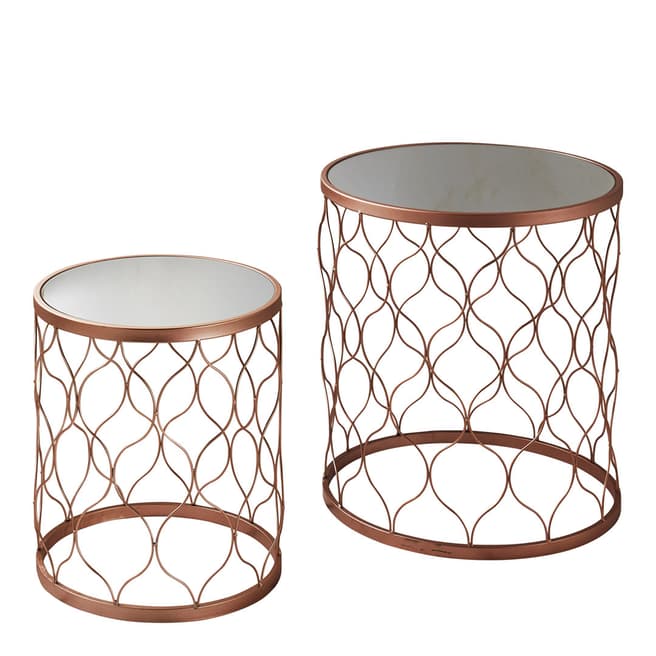 Native Home & Lifestyle Copper Side Table 45x50cm