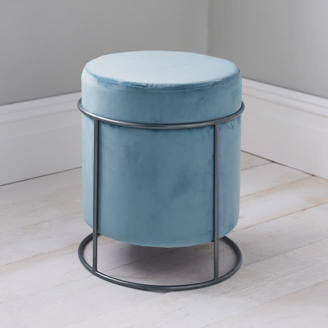 Native Home & Lifestyle Teal Blue Stack Stool 37x45cm