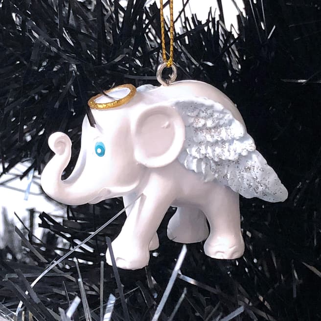 Elephant Parade White Angel Ornament Elephant 5cm