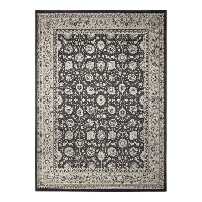 Nourison Charcoal Maymana Rug 223x160cm