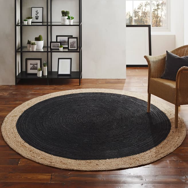 Native Home & Lifestyle Milano Jute 200cm Rug, Charcoal