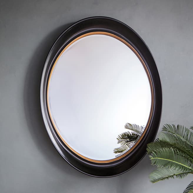 Gallery Living Chatters Mirror, Black and Gold