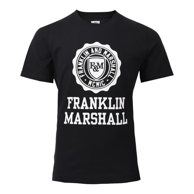 Franklin & Marshall Black Logo T Shirt