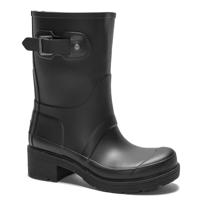 Hunter Black Original Ankle Boots 