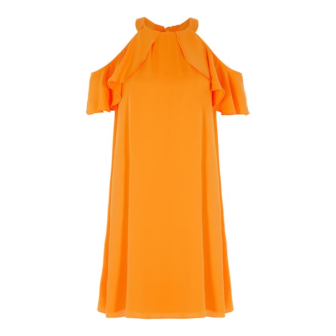 Coast Orange Claire Cold Shoulder Dress
