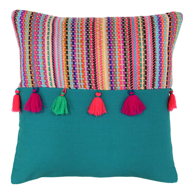 Riva Home Teal Cuzco Cushion, 45x45cm