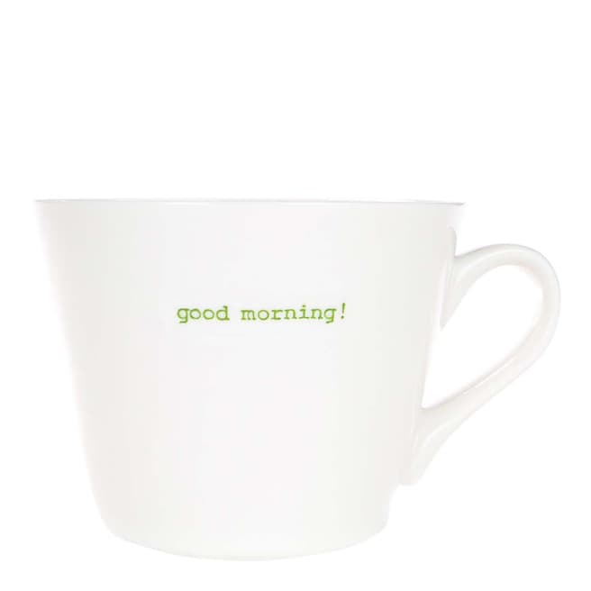 Keith Brymer Jones Set of 6 Green Good Morning! Bucket Mugs, 350ml