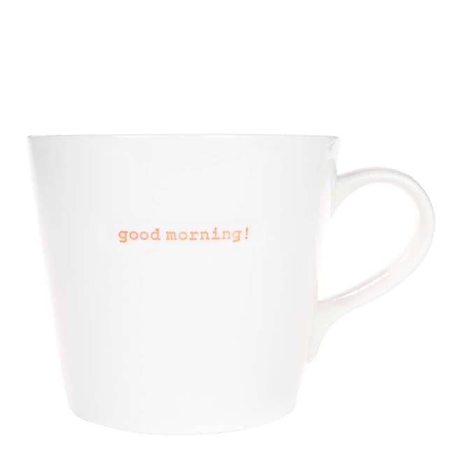 Keith Brymer Jones Orange Good Morning! Large Bucket Mug, 500ml