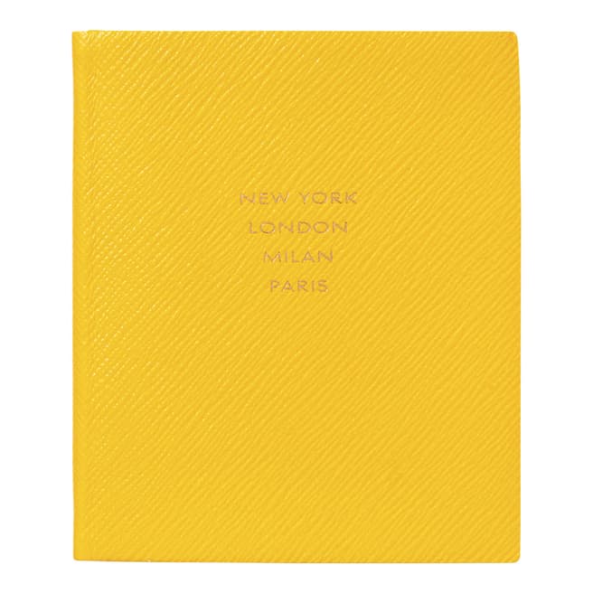 Smythson Yellow Runway Notes Premier Notebook